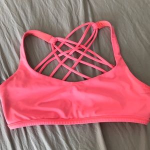 Lululemon sports bra- pink free to be wild